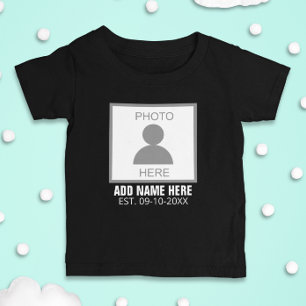 Camiseta Seu nome e idade da foto aqui