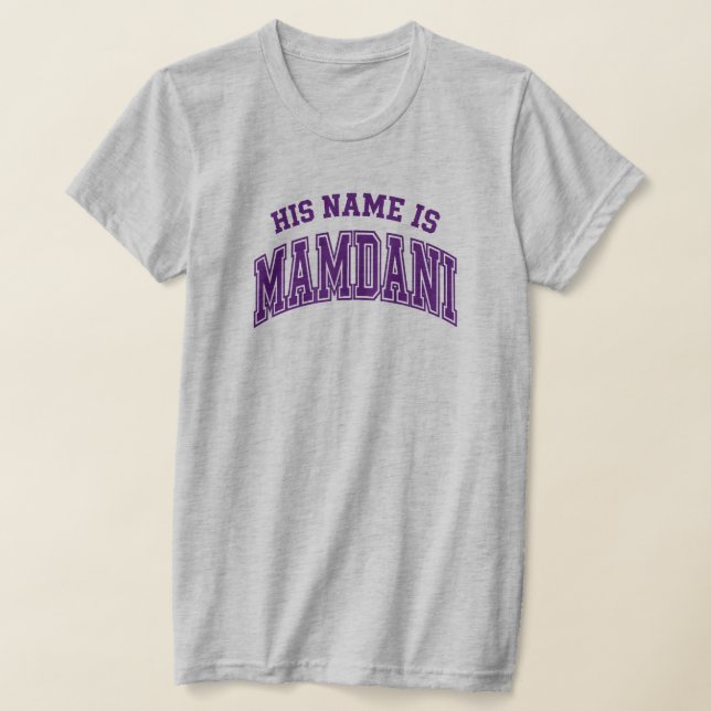Camiseta Seu Nome é Zohran Mamdani Meme Prefeito de Nova Yo (Postura )