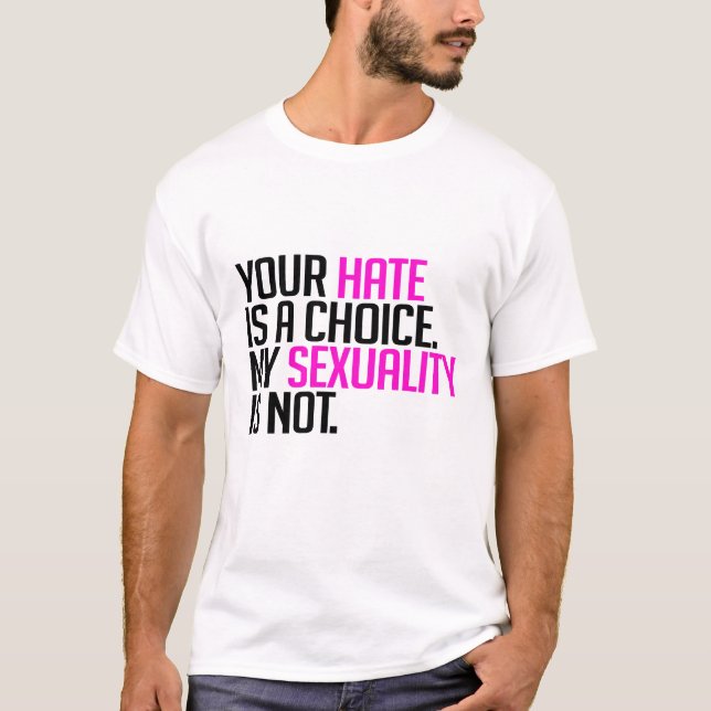 Camiseta Seu ódio é uma escolha (Frente)