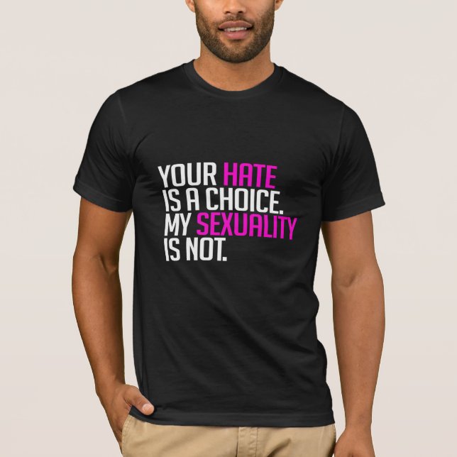 Camiseta Seu ódio é uma escolha (Frente)