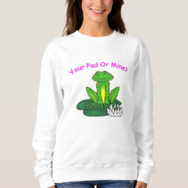 Camiseta Seu Pad ou o Meu - Manga Longa Branca Feminina
