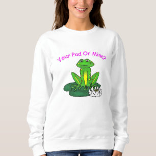 Camiseta Seu Pad ou o Meu - Manga Longa Branca Feminina