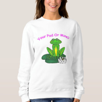 Camiseta Seu Pad ou o Meu - Manga Longa Branca Feminina
