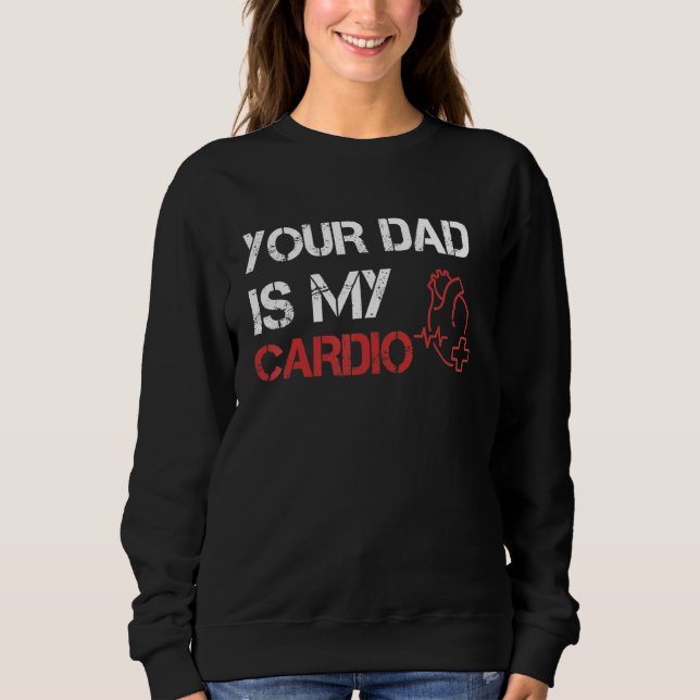 Camiseta Seu Pai É Meu Cardio Romance Gym Cita Fatheru2 (Frente)