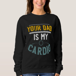 Camiseta Seu Pai É Meu Exercício De Cardio Academia Fitness