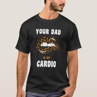 Camiseta Seu Pai É Meu Pai De  Quente Lábios Leopardo De Ca