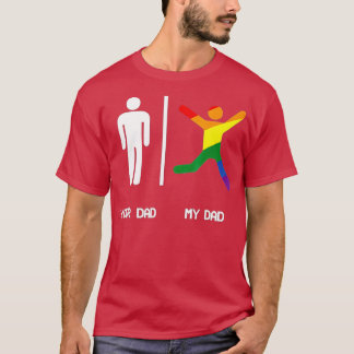 CAMISETA SEU PAI MEU PAI GAY PAIS SHIR LGB SÃO MAIS DIVERTI