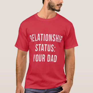 Camiseta Seu Pai Pai Relacionamento Status On-line Namorand