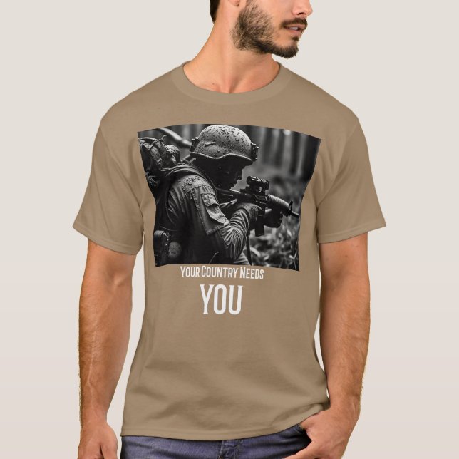 Camiseta Seu País Precisa de Você (Frente)