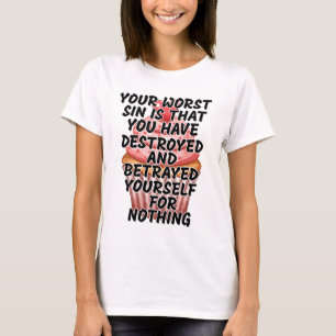 Camiseta Seu pior pecado