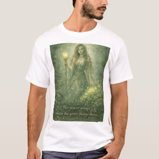 Camiseta seu poder cresce onde as coisas verdes prosperam