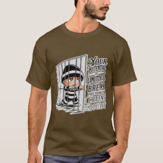 Camiseta Seu potencial é ilimitado, livre de dúvida