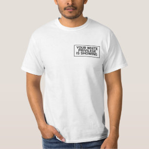 Camiseta Seu privilégio branco está aparecendo!,vidas negra