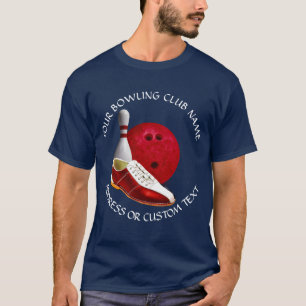 Camiseta Seu proprietário do clube da boliche do nome do