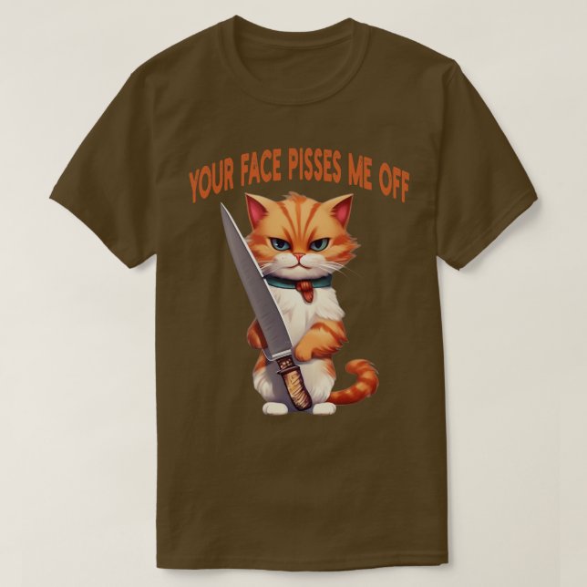 Camiseta seu rosto me irrita 1 (Frente do Design)