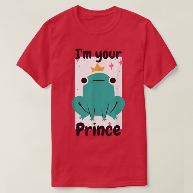 Camiseta Seu Sapo Príncipe Engraçado Fada, Design (Frente do Design)
