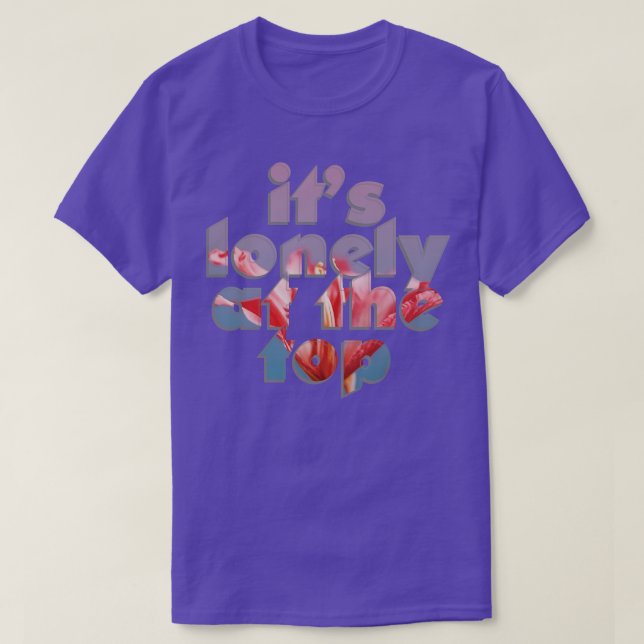 Camiseta seu solitário no topo (Frente do Design)