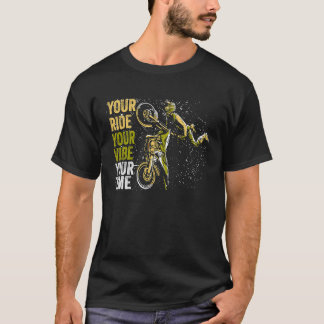 Camiseta Seu tempo de exibição fora da sua moto de vintagem