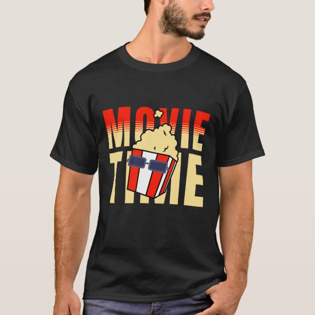 Camiseta seu tempo de filme e pipoca (Frente)