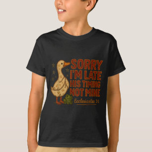 Camiseta Seu Tempo Não É O Meu Pato Sapo Verso Funny Farm R
