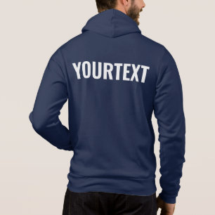 Camiseta Seu Texto de Imagem Homens Moderno Parte Traseira 