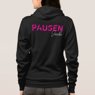 Camiseta Seu texto - Exemplo: Jaqueta de pausa