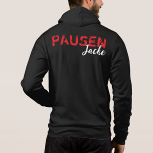 Camiseta Seu texto - Exemplo: Jaqueta de pausa