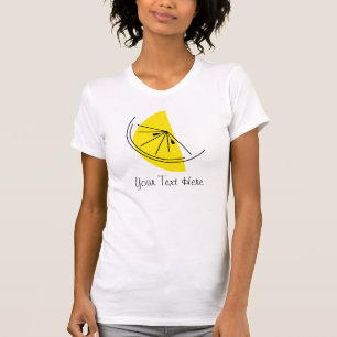 Camiseta 'Seu Texto' Senhoras de Citrus Lemon