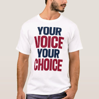 Camiseta Seu Tom Sua Escolha Gráfico Eleitoral Patriótico