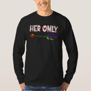 Camiseta Seu único Dia de os namorados engraçado Casal LGBT