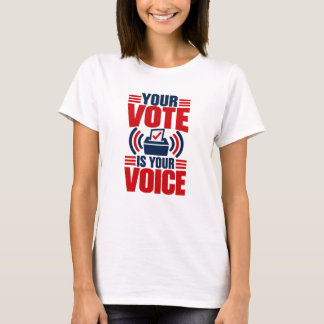 Camiseta Seu Voto É Sua Voz Política