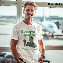 Camiseta Seu Voto Importa Eleição Verde Político Impresso