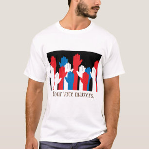 Camiseta Seu Voto Importa Mãos Patrióticas