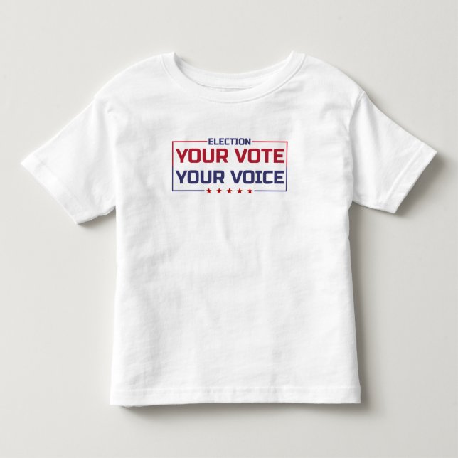 Camiseta Seu Voto Sua Voz fonte colorida (Frente)