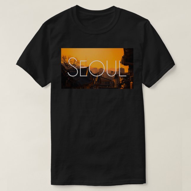 Camiseta Seul Coreia cidade noite verão 2 (Frente do Design)