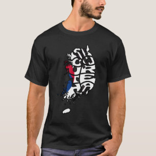Camiseta Seul Coreia do Sul Estética Bandeira Coreana Capit
