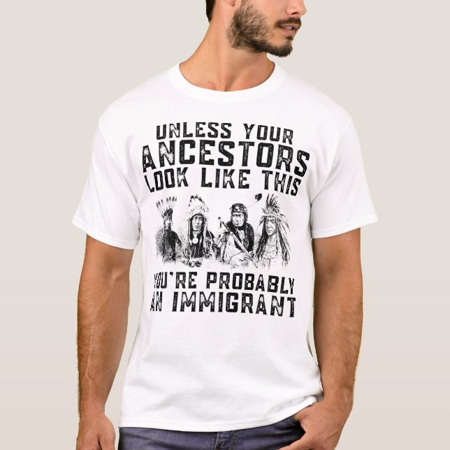 Camiseta Seus Ancestrais Se Parecem Com Isso... Você É Prov (Frente)
