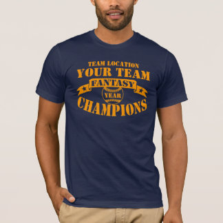 CAMISETA SEUS CAMPEÕES DO BASEBOL DA FANTASIA DA EQUIPE