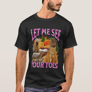 Camiseta Seus Dedos do Pé Engraçado Capivara Ofensivo Meme