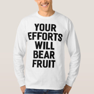 Camiseta Seus esforços terão motivação e metas Frutas