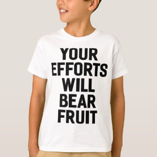 Camiseta Seus esforços terão motivação e metas Frutas