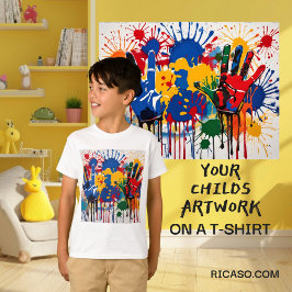 Camiseta Seus Filhos Trabalho de arte De Um Tipo Personaliz