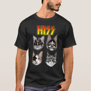 Camiseta Seus Gatos Engraçados Gatinhos Rock Rockin Tee Pun
