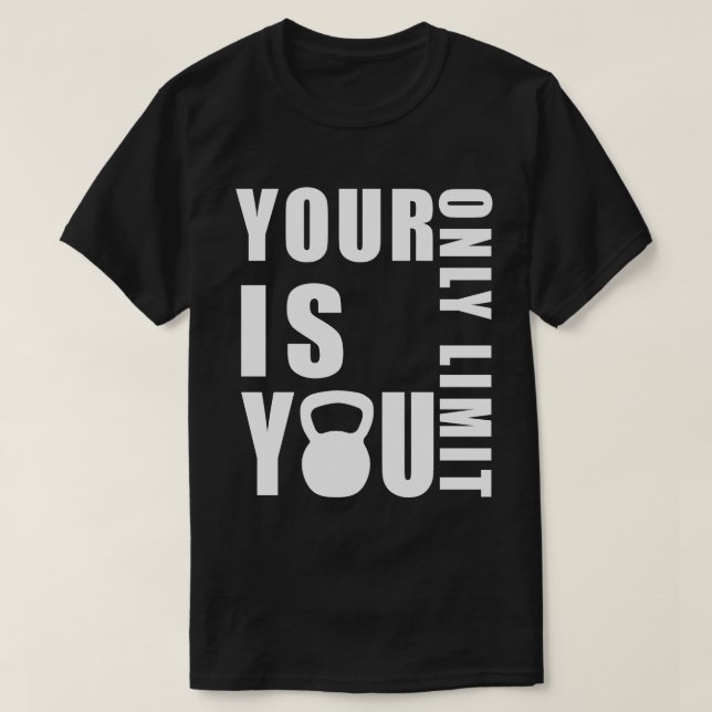 Camiseta Seus limites, sua inspiração no poder (Frente do Design)
