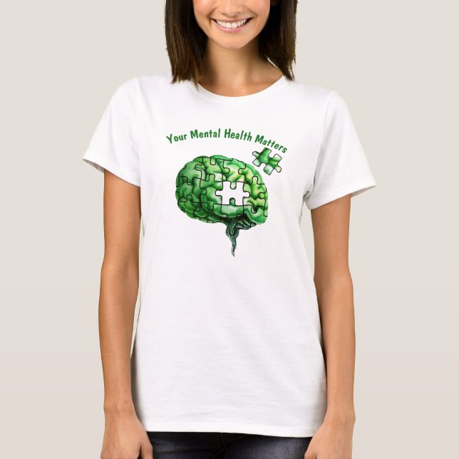 Camiseta Seus problemas de saúde mental (Frente)