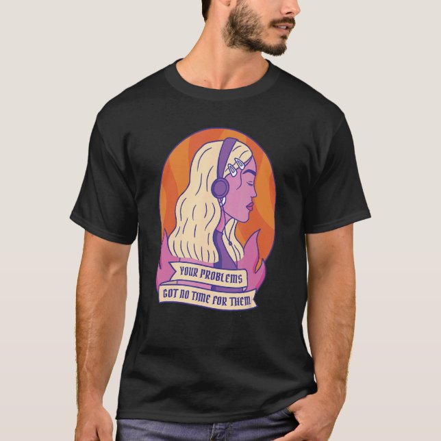 Camiseta Seus problemas não têm tempo (Frente)