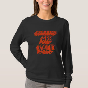 Camiseta Seus Sentimentos São Válidos Saúde Mental