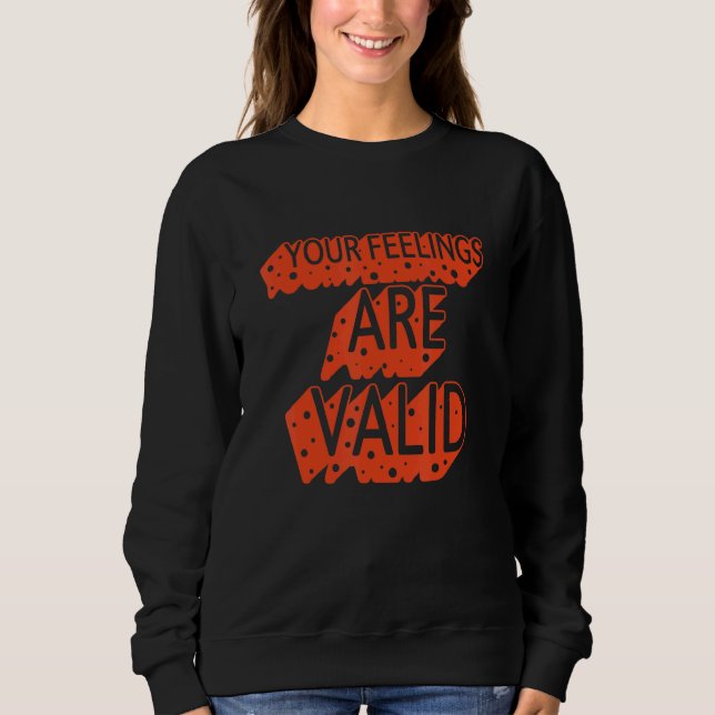 Camiseta Seus Sentimentos São Válidos  Saúde Mental (Frente)