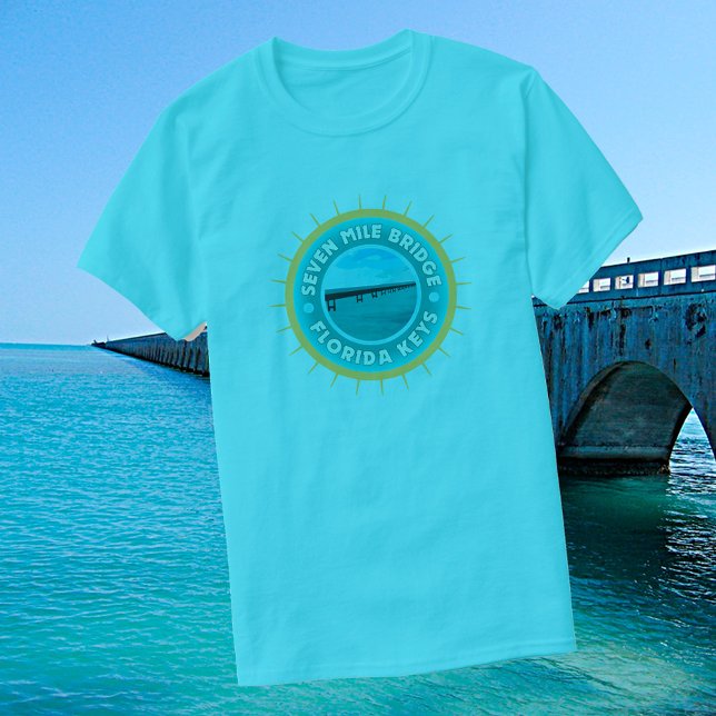 Camiseta Seven Mile Bridge Florida Keys (Criador carregado)