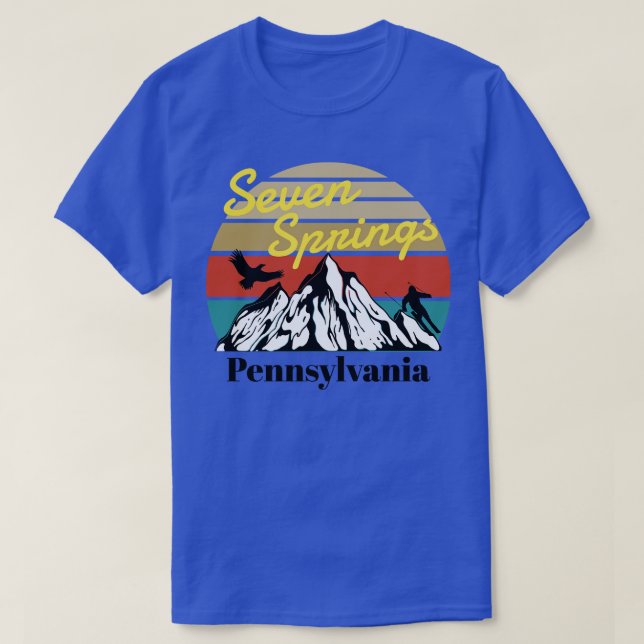 Camiseta Seven Primavera ski Pennsylvania 1 (Frente do Design)